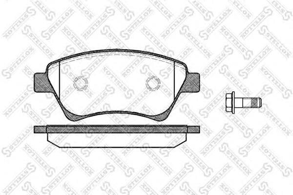 Тормозные колодки Stellox 987000BSX
