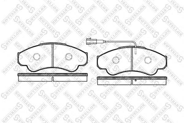 970001BSX Stellox sapatas do freio traseiras de disco