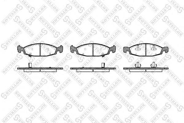 747002BSX Stellox sapatas do freio dianteiras de disco