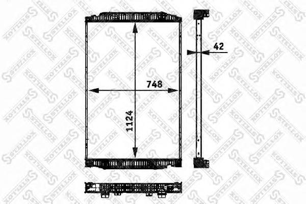 8103302SX Stellox radiador de esfriamento de motor