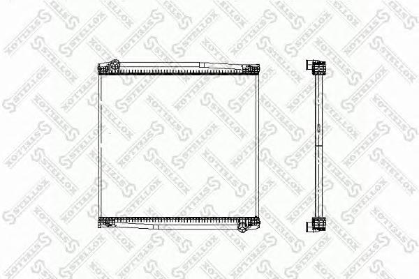 8103314SX Stellox radiador de esfriamento de motor