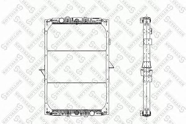 8103317SX Stellox radiador de esfriamento de motor