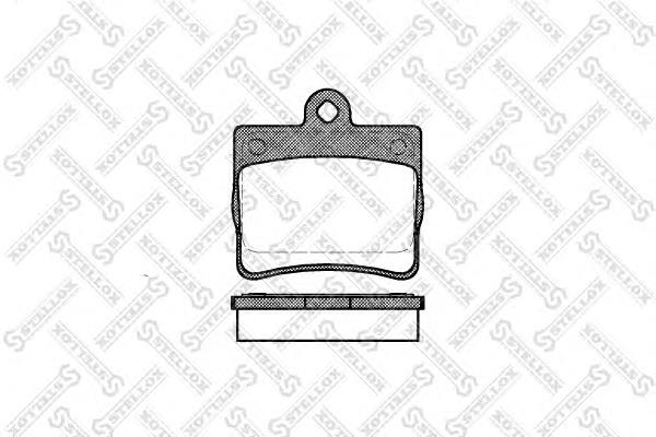 Задние тормозные колодки 641000BSX Stellox