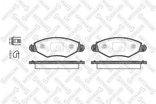 Тормозные колодки Stellox 654020BSX
