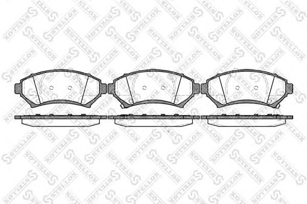 Купить 652002BSX Stellox Колодки тормозные