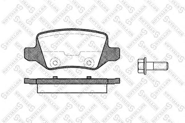 829000SX Stellox Колодки тормозные дисковые комплект