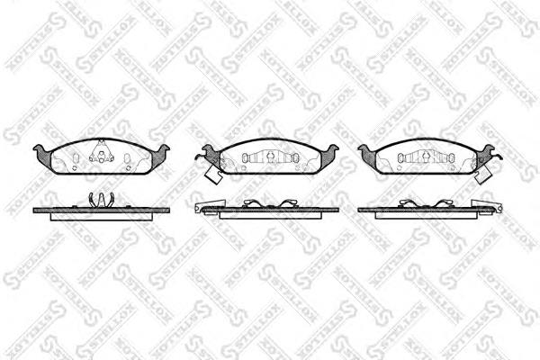 581002BSX Stellox sapatas do freio dianteiras de disco