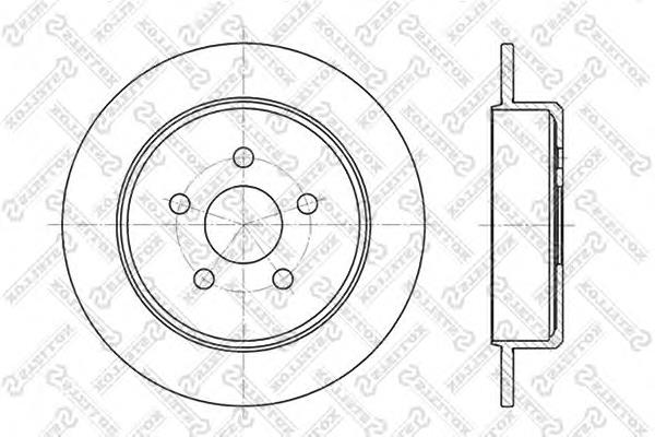 60209310SX Stellox disco do freio traseiro