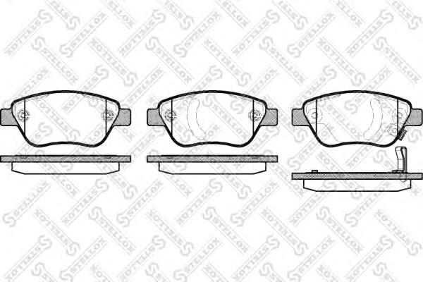 869031BSX Stellox sapatas do freio dianteiras de disco