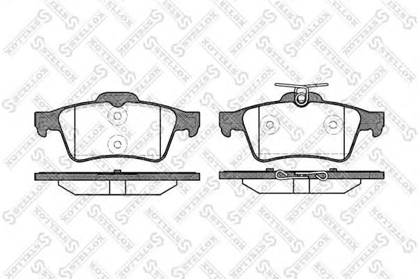 853020SX Stellox sapatas do freio traseiras de disco