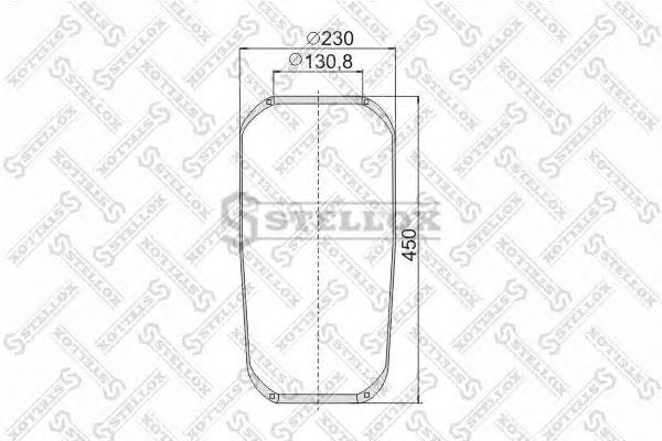 9018850SX Stellox coxim pneumático (suspensão de lâminas pneumática do eixo)