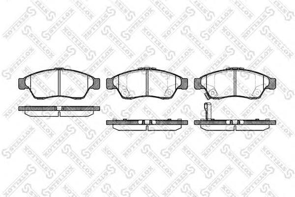 Купить 886001BSX Stellox Колодки тормозные
