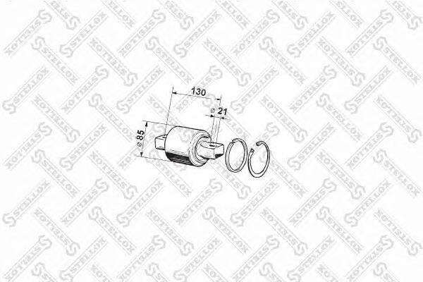 84-12026-SX Stellox bloco silencioso de barra panhard traseira