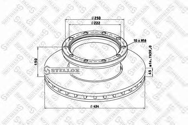 Тормозные диски 8500791SX Stellox