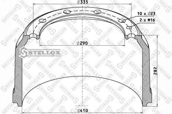 Тормозной барабан 8500034SX Stellox