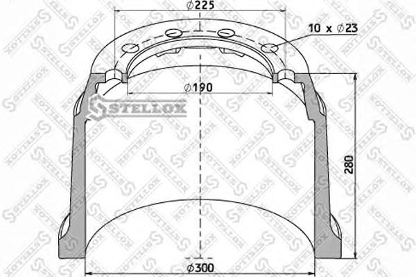 Тормозной барабан 8500004SX Stellox