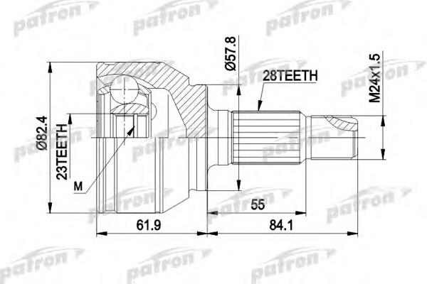 ШРУС наружный передний C120405 Denckermann