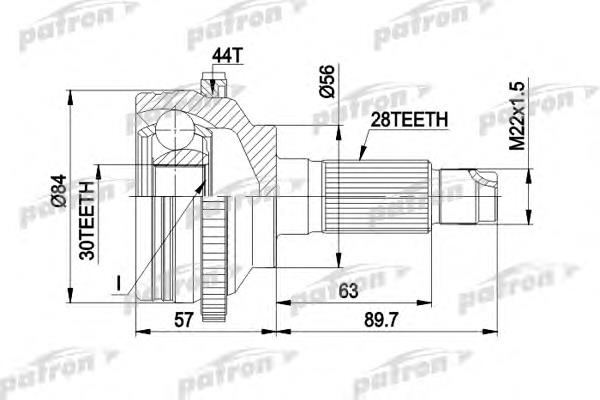 ШРУС наружный передний PCV1474 Patron