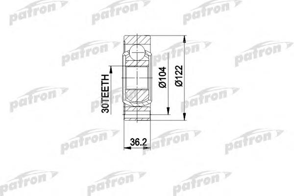 PCV3540 Patron junta homocinética interna dianteira