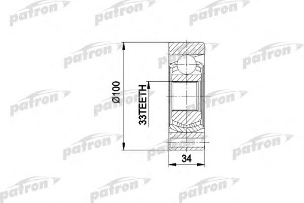 PCV3010 Patron junta homocinética interna dianteira