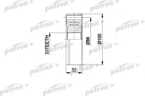 PCV3012 Patron junta homocinética interna dianteira