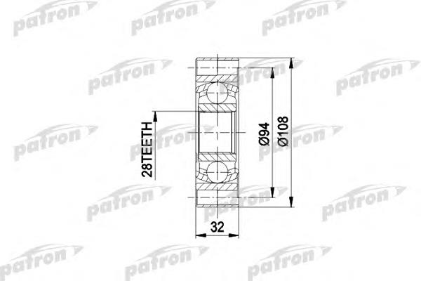 PCV3014 Patron junta homocinética interna dianteira