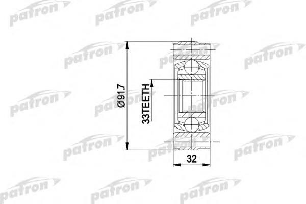 PCV3003 Patron junta homocinética interna dianteira