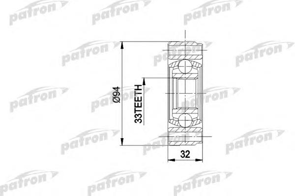 PCV3004 Patron junta homocinética interna dianteira