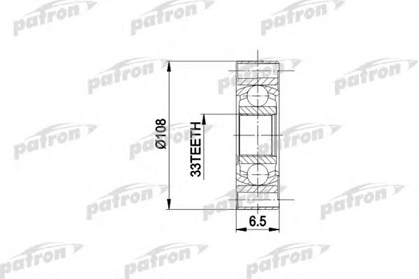 PCV3019 Patron ШРУС внутренний, передний