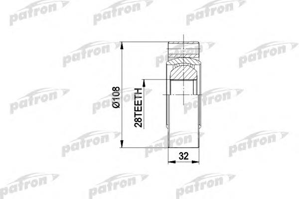 PCV3016 Patron junta homocinética interna traseira