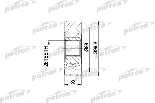 PCV3020 Patron junta homocinética interna dianteira