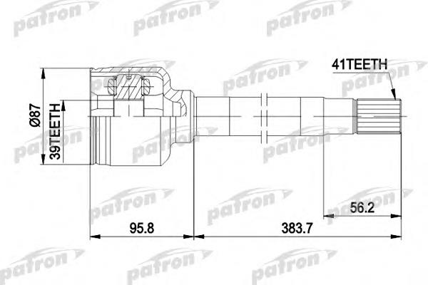 PCV5014 Patron semieixo (acionador dianteiro direito)