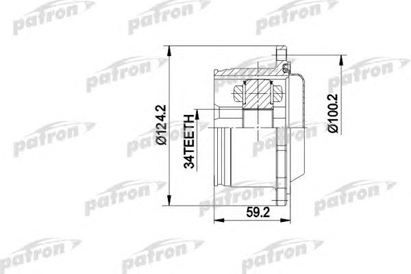 Шарнир угловых скоростей внутренний передний Patron PCV5006 цена, от 43.57 USD