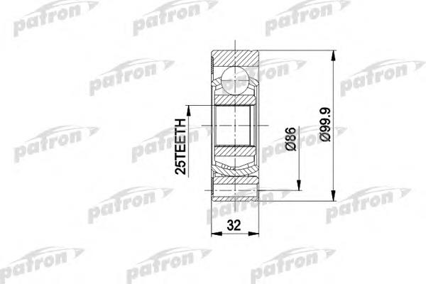 PCV1005 Patron junta homocinética interna dianteira