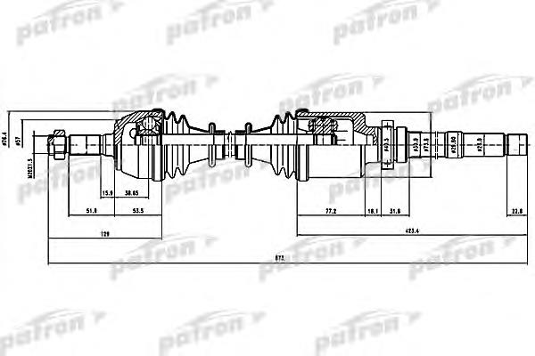 PDS1063 Patron semieixo (acionador dianteiro direito)