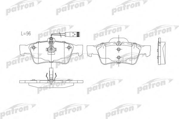 Колодки дисковые  Patron PBP1526 цена, от 15.81 USD