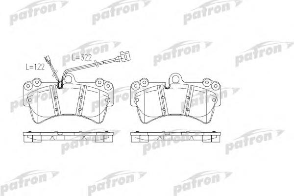 Тормозные колодки Patron PBP1626