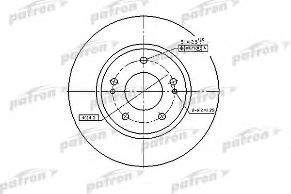 Тормоз дисковый передний Patron PBD4494 цена, от 51.98 USD