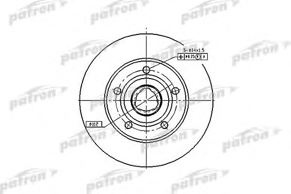 Купить PBD2771 Patron Диск тормозной задний
