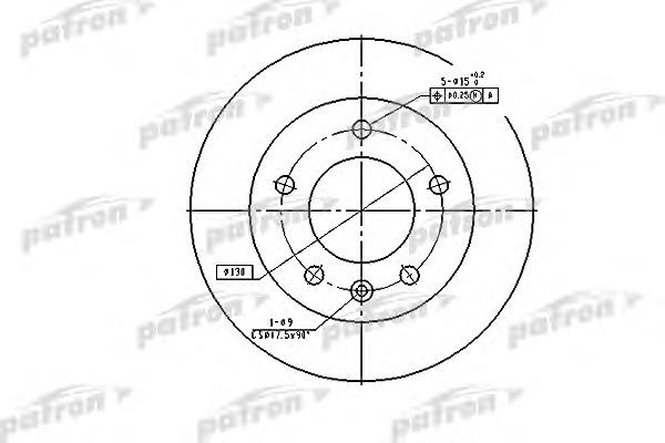 Тормоз дисковый передний Patron PBD2790 цена, от 37.60 USD