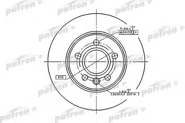 Задний тормозной диск Patron PBD4047 цена, от 29.71 USD