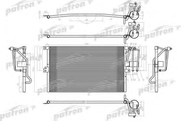 PRS1040 Patron radiador de aparelho de ar condicionado