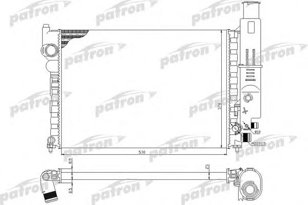 PRS3030 Patron radiador de esfriamento de motor