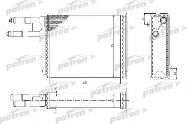 PRS2081 Patron radiador de forno (de aquecedor)