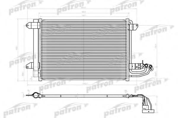 PRS1156 Patron radiador de aparelho de ar condicionado