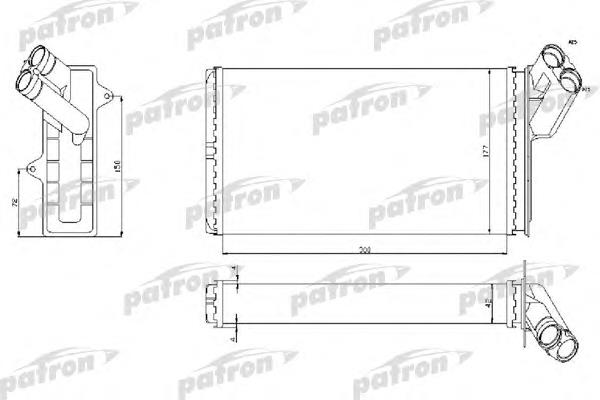 PRS2020 Patron radiador de forno (de aquecedor)