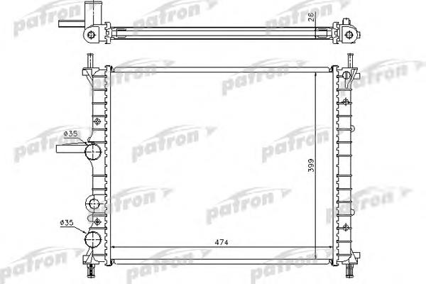 PRS3055 Patron Радиатор основной