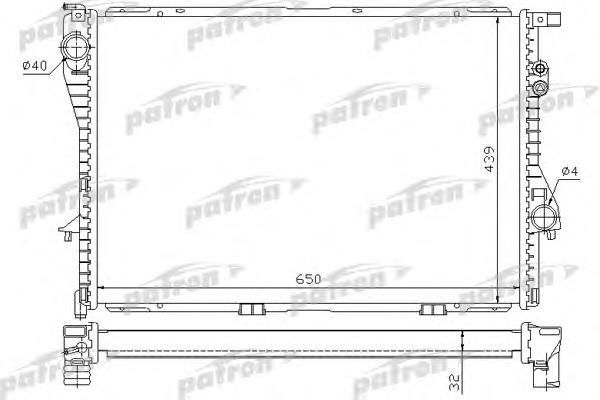 PRS3388 Patron radiador de esfriamento de motor