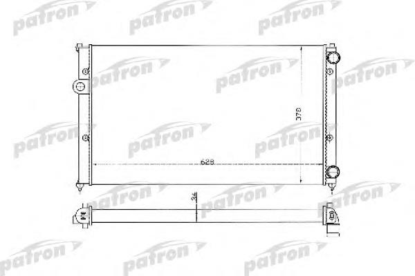 PRS3369 Patron radiador de esfriamento de motor