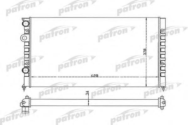 PRS3370 Patron radiador de esfriamento de motor